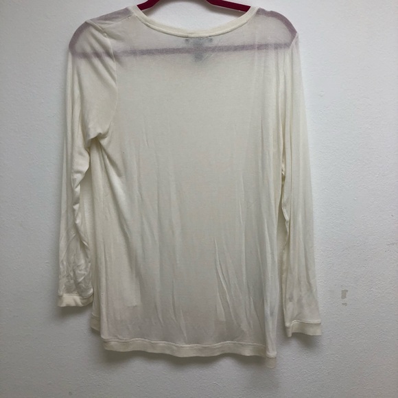 White Long Sleeve Tee - Picture 2 of 3